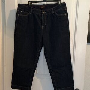 Dana Buchman Dark Wash Cropped Jeans